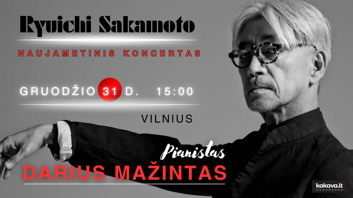 Réveillon du Nouvel An avec Ryuichi Sakamoto / Pianiste Darius Mažintas, événement à Vilnius