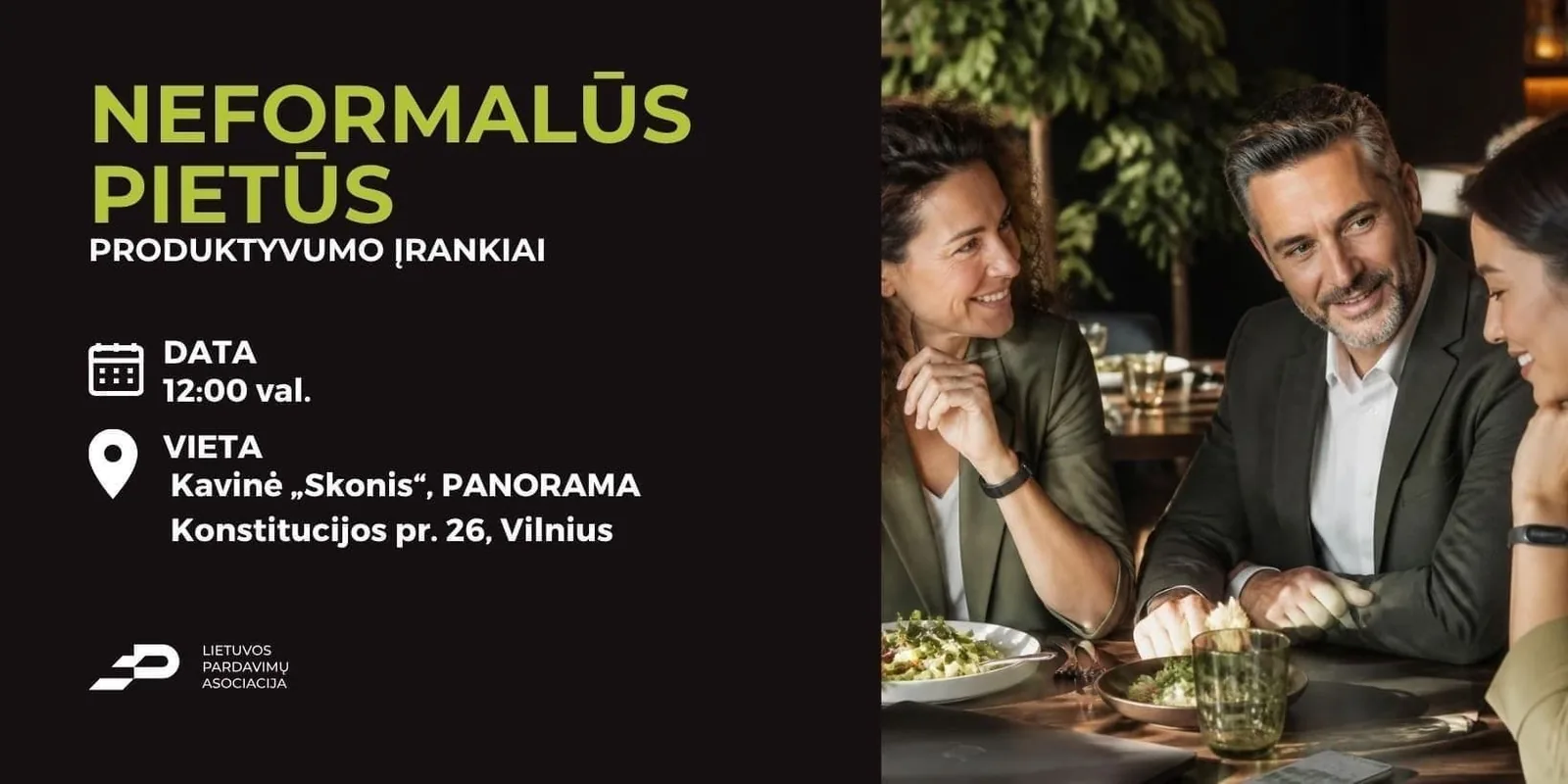 Neformalūs pietūs: produktyvumo įrankiai