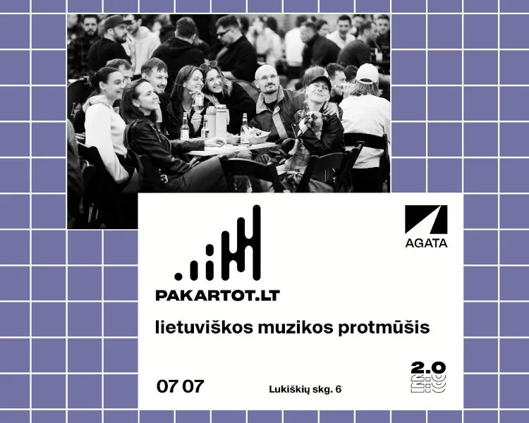 Quiz de musique lituanienne PAKARTOT, événement à Vilnius
