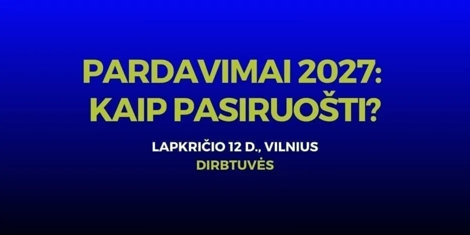 Ventes 2027 : comment se préparer ?, événement à Vilnius