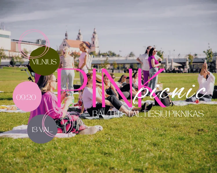 PINK PICNIC | Pique-nique aux nappes blanches, événement à Vilnius
