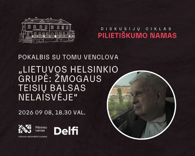 Gespräch mit Tomas Venclova „Die Litauische Helsinki-Gruppe: die Stimme der Menschenrechte in der Unfreiheit“, Veranstaltung in Vilnius
