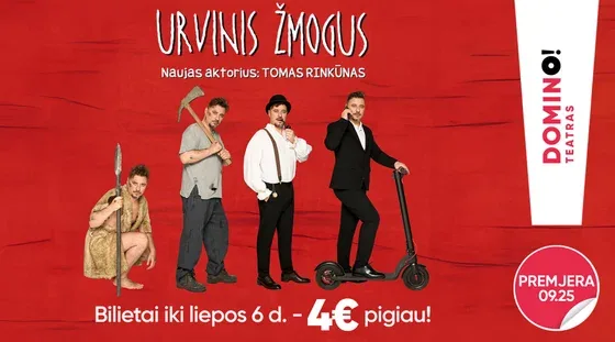 première L'HOMME DES CAVERNES | avec Tomas Rinkūnas, événement à Vilnius