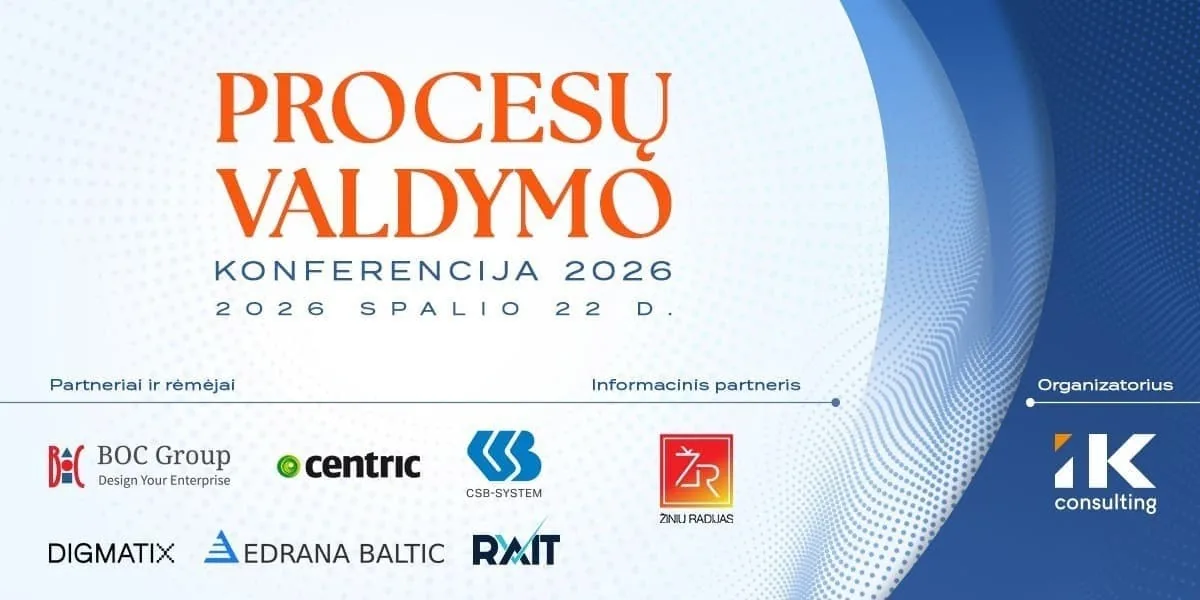 CONFÉRENCE SUR LA GESTION DES PROCESSUS 2026, événement à Vilnius