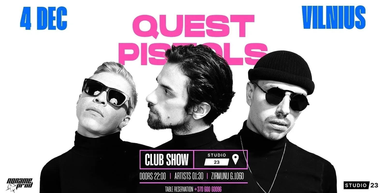 QUEST PISTOLS - VILNIUS 4 décembre! (CLUB SHOW), événement à Vilnius
