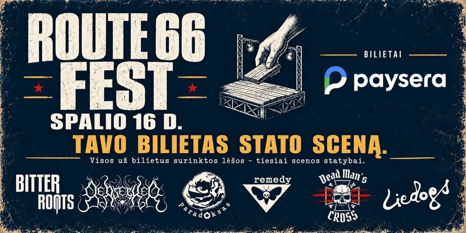 ROUTE 66 FEST – TAVO BILIETAS STATO SCENĄ