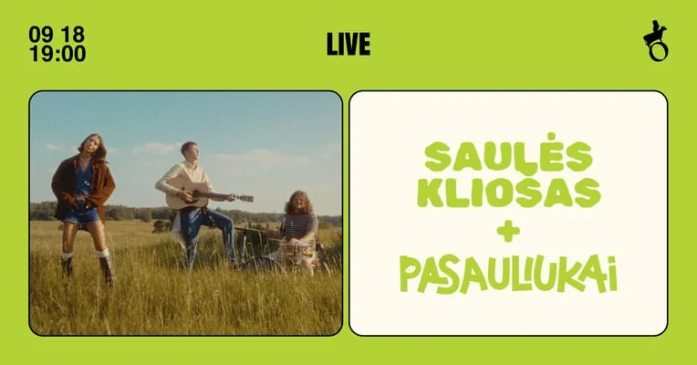 Saulės Kliošas + Pasauliukai. Koncertas šeimoms | Vasaros terasa