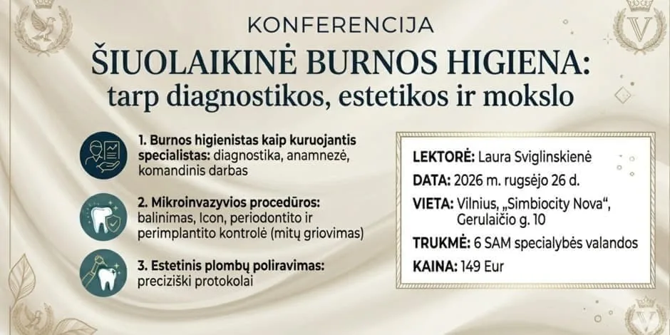 L'hygiène bucco-dentaire moderne : entre diagnostic, esthétique et science, événement à Vilnius