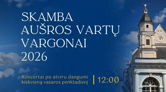 The Gate of Dawn Organs Resound 2026: Baroque Light and Shadows, event in Vilnius