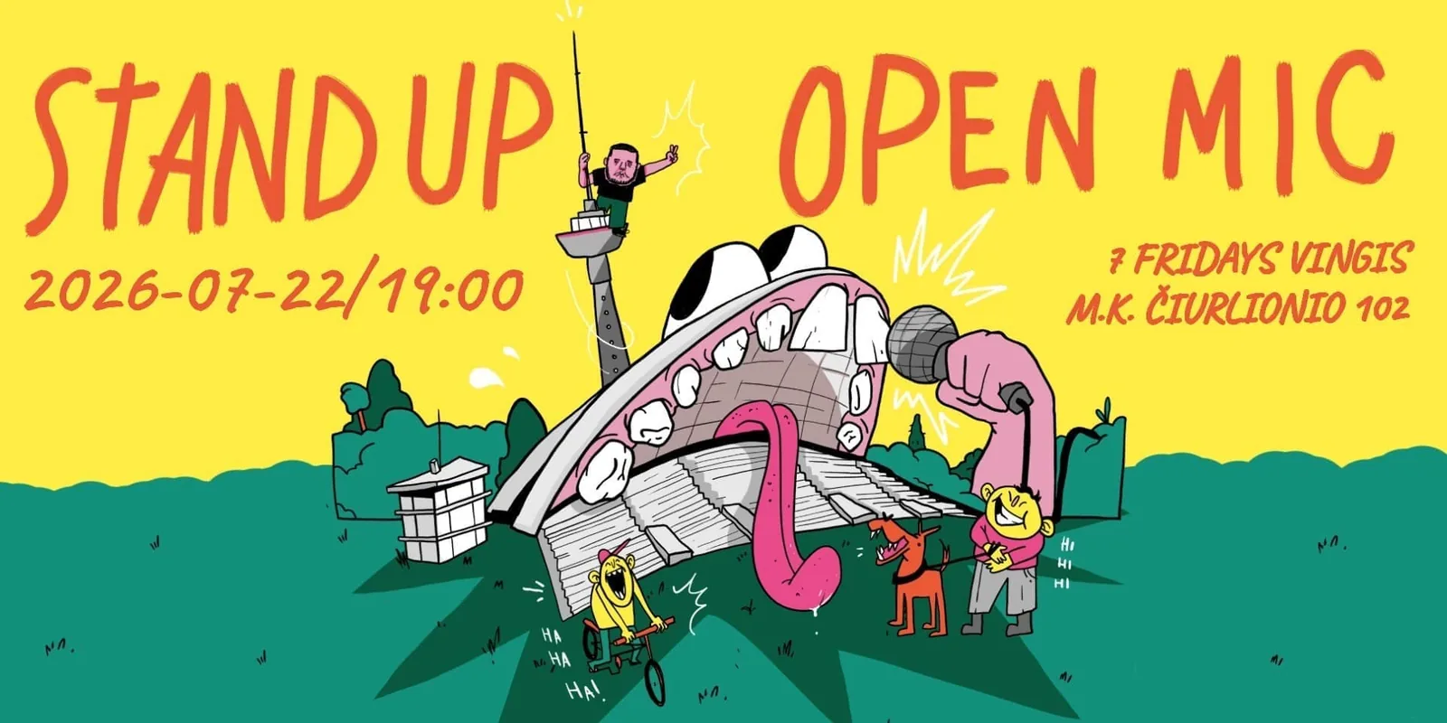 STAND-UP OPEN MIC, wydarzenie w Wilnie