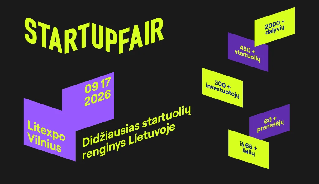 Startup Fair 2026, événement à Vilnius