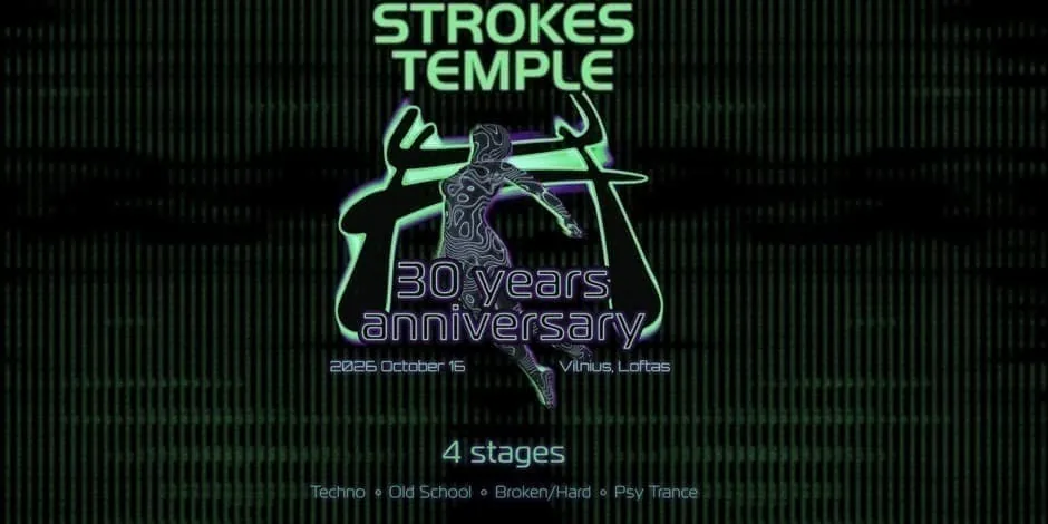 30e anniversaire de STROKES TEMPLE, événement à Vilnius