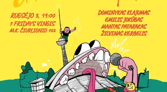 Švyturys Nealkoholinis Live: Comedy | Septembre, événement à Vilnius