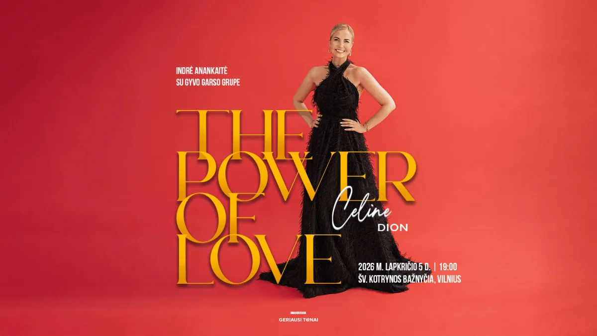 The Power of Love : Les plus belles chansons de Céline Dion – Indrė Anankaitė et son groupe live, événement à Vilnius