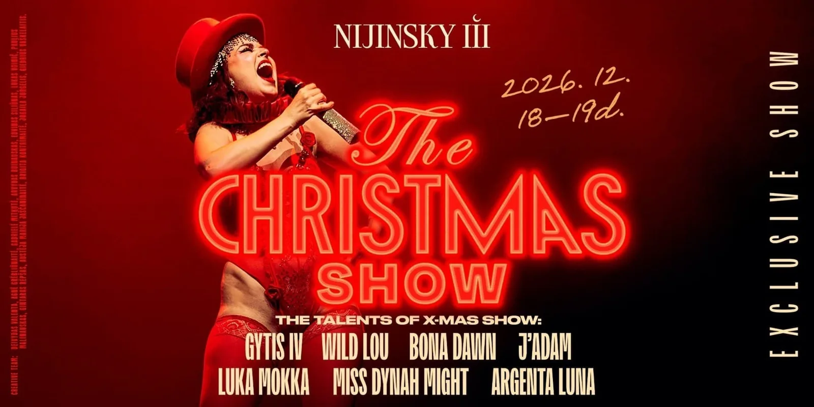 THE XMAS CABARET SHOW | Saturday (12.19)