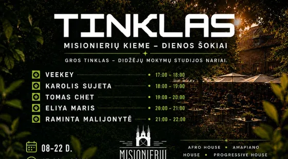 TINKLAS: Danses diurnes dans la Cour des Missionnaires, événement à Vilnius