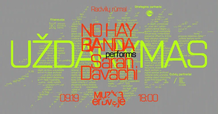 Uždarymas | Muzika erdvėje x NO HAY BANDA performs Sarah Davachi