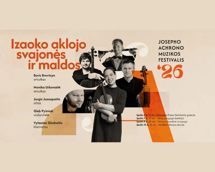 5e Festival international de musique Joseph Achron | Les rêves et prières d'Isaac l'Aveugle, événement à Vilnius