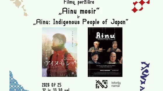 Projection du film de fiction « Ainu Mosir » et du documentaire « Ainu: Indigenous People of Japan », événement à Vilnius