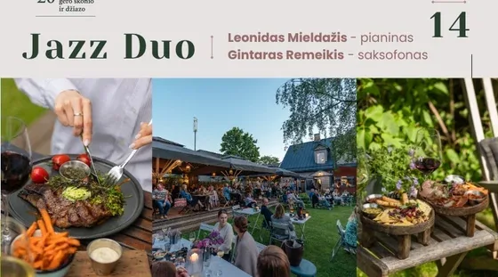 Dinner with Jazz • JAZZ DUO • L. Mieldažis - piano, G. Remeikis - saxophone, event in Vilnius