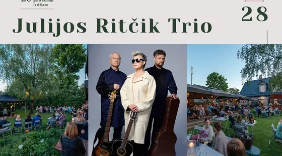 Dîner Jazz • Julijos Ritčik Trio • En plein air, événement à Vilnius