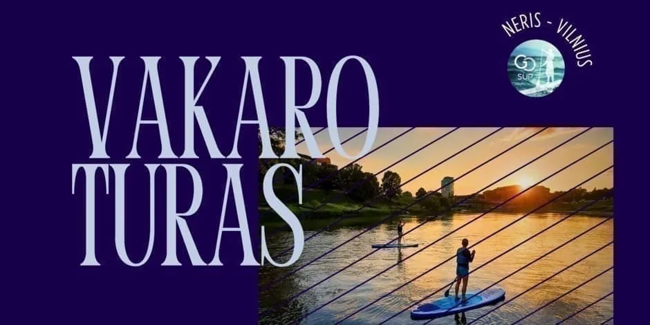 Balade en stand-up paddle en soirée sur la Neris le 20 août | goSUP Vilnius, événement à Vilnius