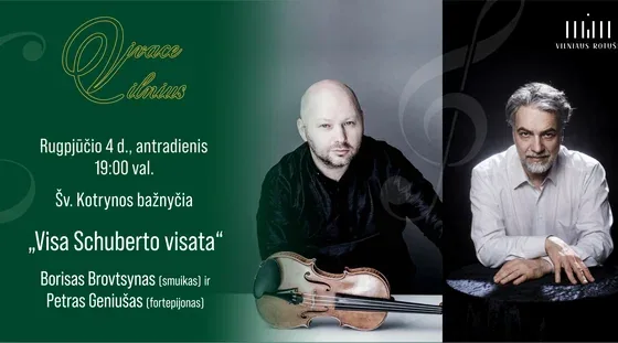 „Das gesamte Schubert-Universum.“ Vivace Vilnius Festival, Veranstaltung in Vilnius