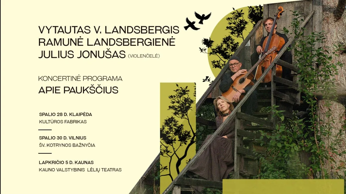 Vytauto V. Landsbergio trio koncertas APIE PAUKŠČIUS
