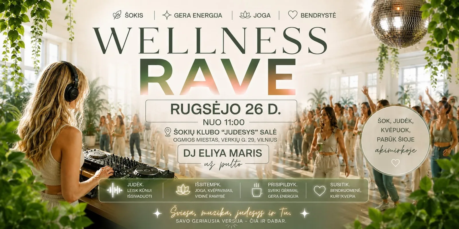 Wellness rave, wydarzenie w Wilnie
