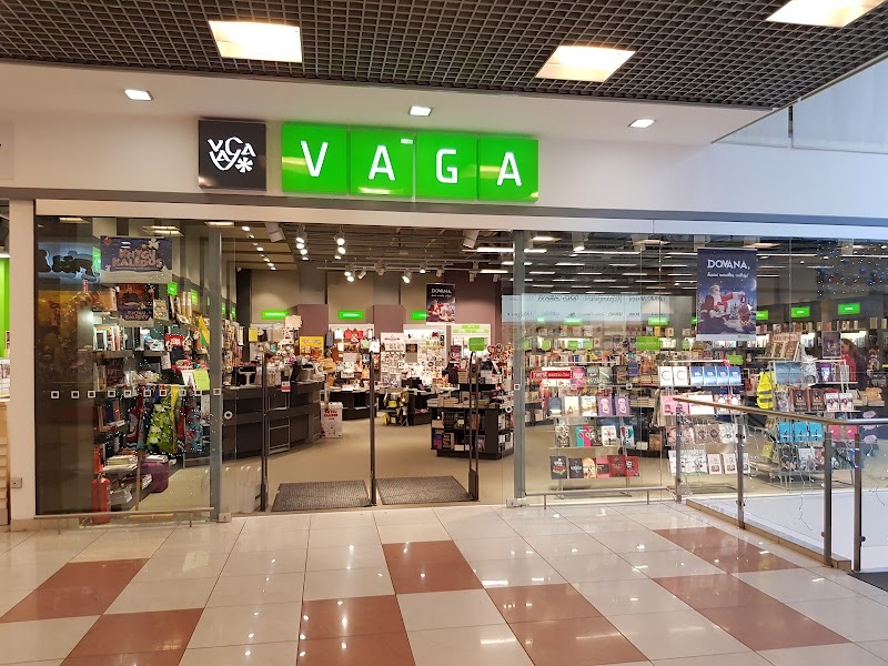 Schild und Eingang einer VAGA-Buchhandlung