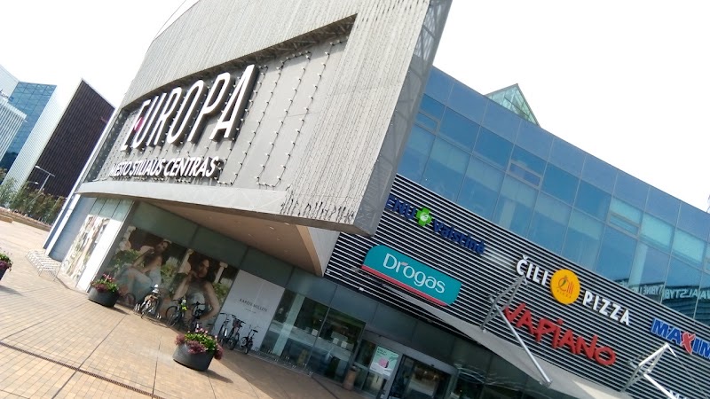 Facade of Europa shopping centre in Vilnius