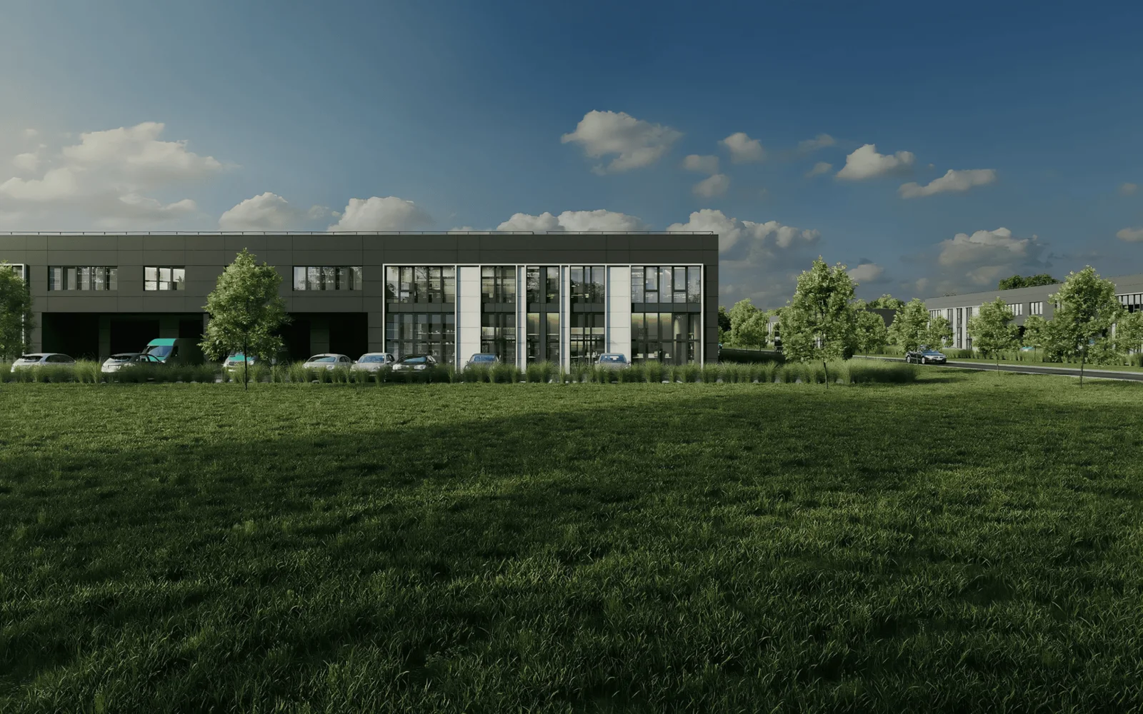 A4 verslo parkas Vilniaus rajone – pastato vizualizacija