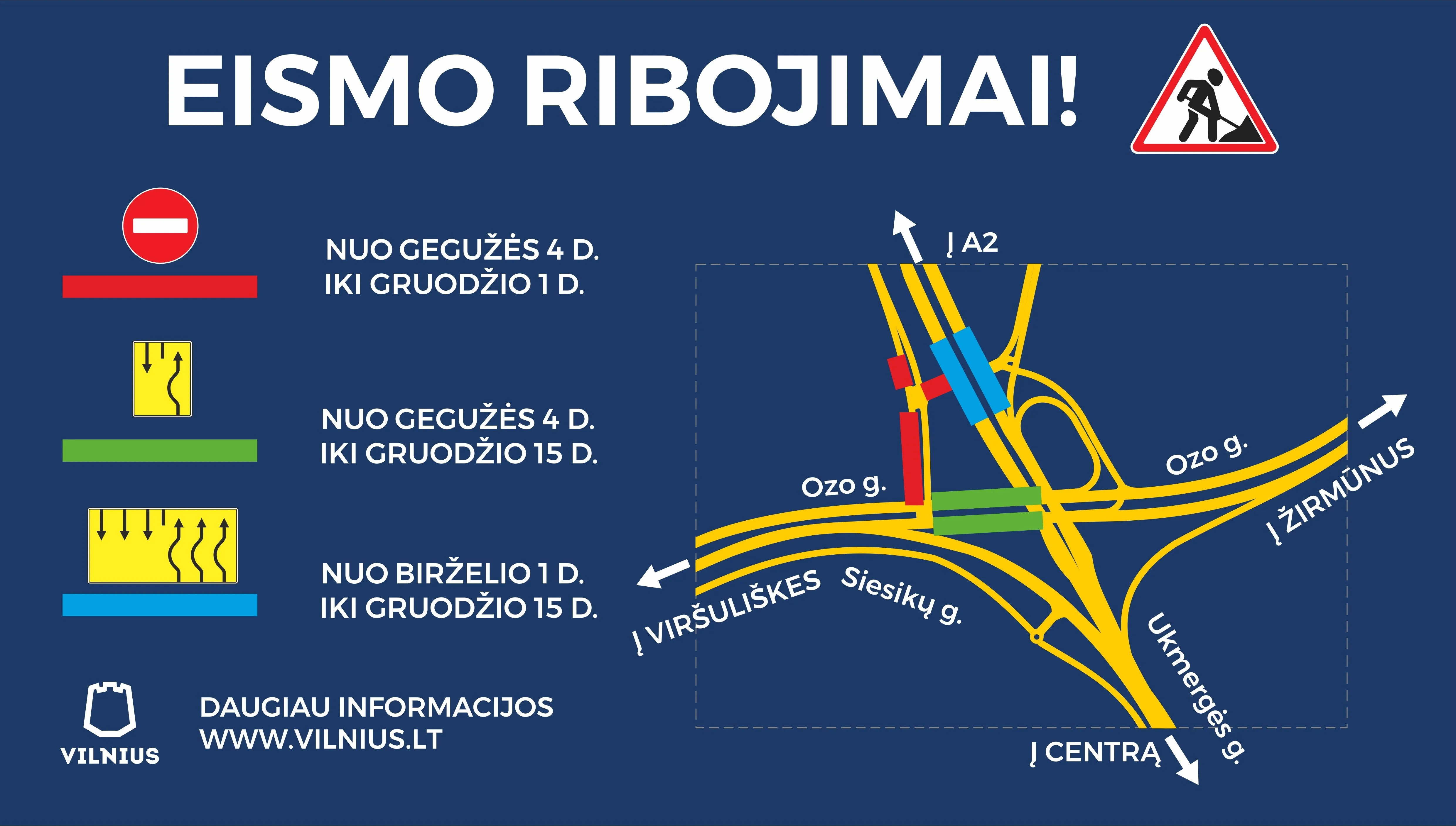 Keliose Vilniaus vietose keičiasi eismas: vairuotojams patariama planuoti keliones iš anksto | VisitVilnius.lt