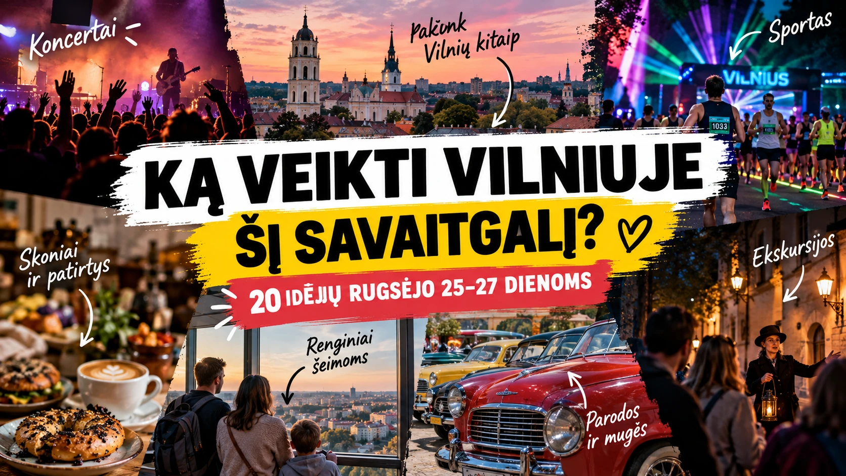 Ką veikti Vilniuje rugsėjo 25–27 dienomis: 20 renginių | VisitVilnius.lt