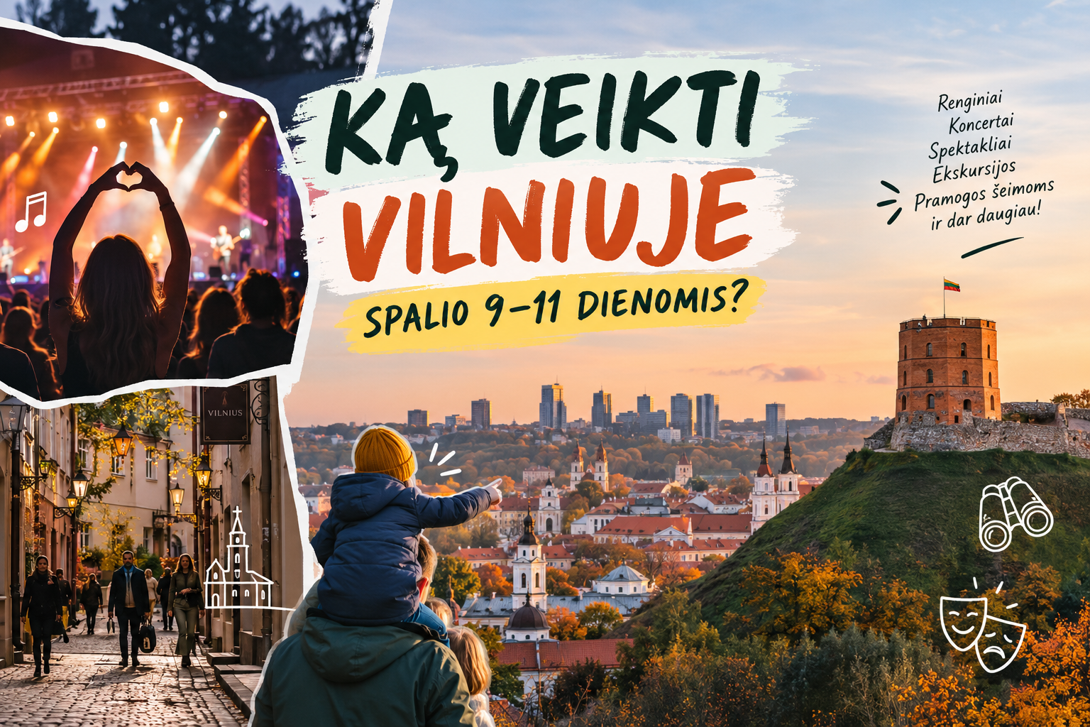 Ką veikti Vilniuje spalio 9–11 dienomis: renginiai ir idėjos savaitgaliui | VisitVilnius.lt